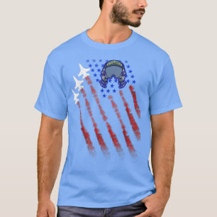 Kampen mot Jet Pilot Helmet USA flagga Patriot 4t T Shirt