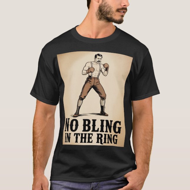 Kampen mot Klubb - ingen bling i Ring T Shirt (Framsida)