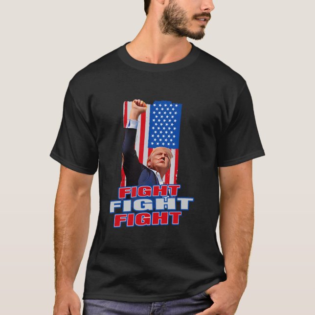 Kampen mot krigsförbrytare Donald Trump-anhängare T Shirt (Framsida)