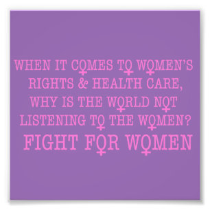 Kampen mot kvinnor fototryck