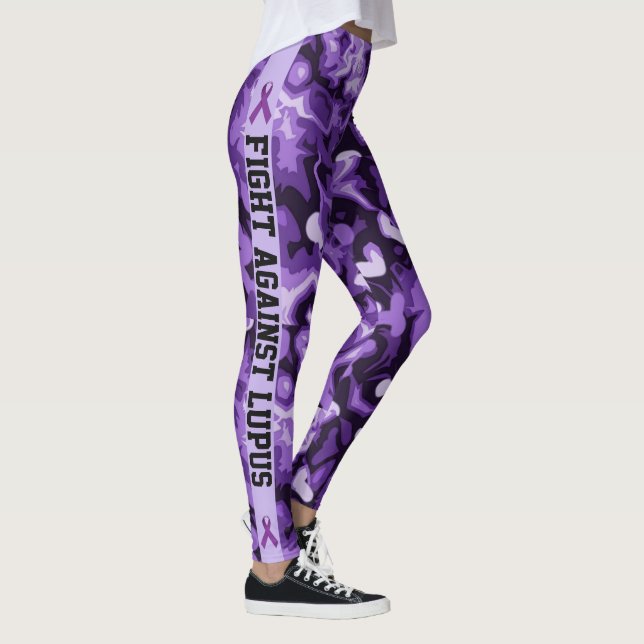 Kampen mot kvinnornas Lila i Lupus Leggings (Höger)