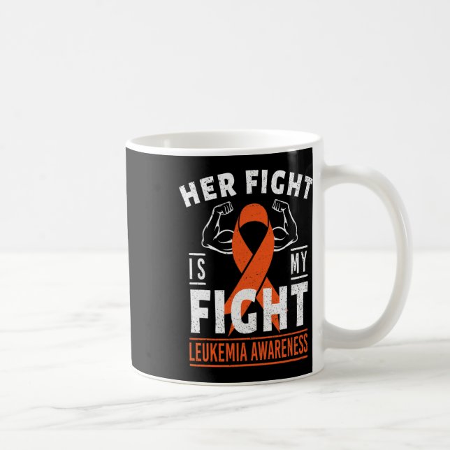 Kampen mot leukemi är en månad för medvetande om c kaffemugg (Höger)