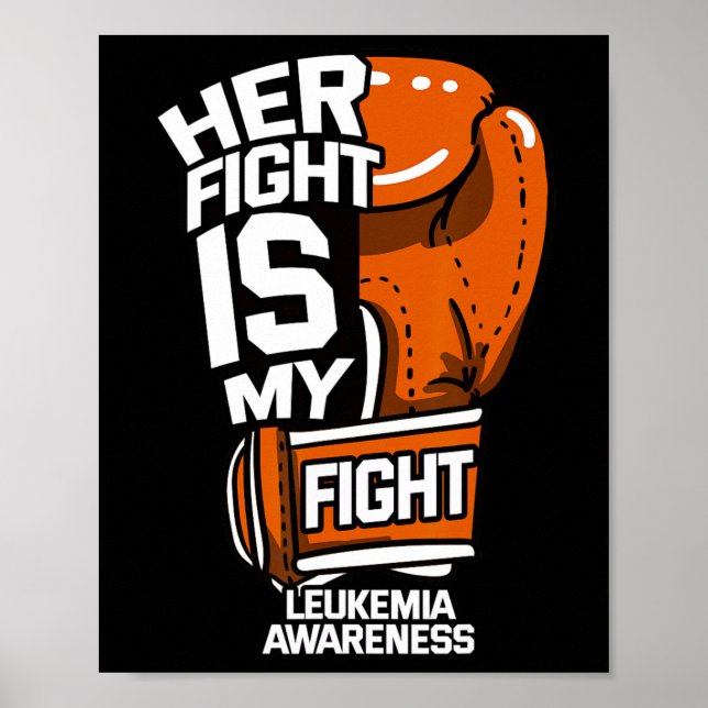 Kampen mot leukemi är min medvetenhet om blodcance poster (Framsidan)