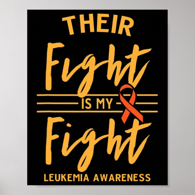 Kampen mot leukemi är min medvetenhet om kampen poster (Framsidan)