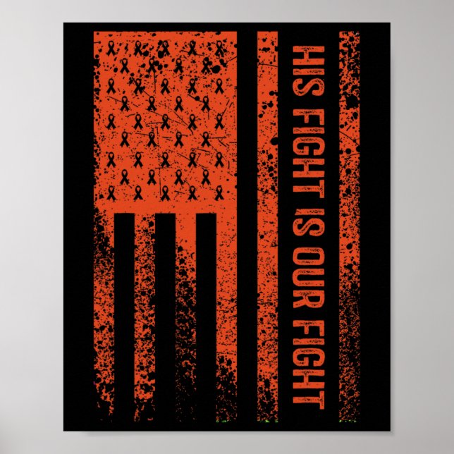 Kampen mot leukemi är vår medvetenhet om kampen poster (Framsidan)