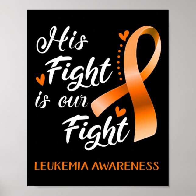 Kampen mot leukemi - medvetandehöjande stöd Leuk Poster (Framsidan)