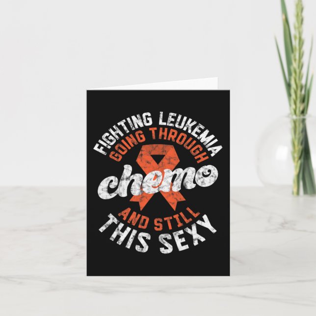 Kampen mot leukemi som går genom kemo kort (Framsida)
