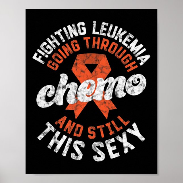 Kampen mot leukemi som går genom kemo poster (Framsidan)