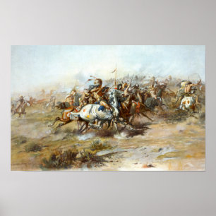 Kampen mot lilla Bighorn Russell Poster