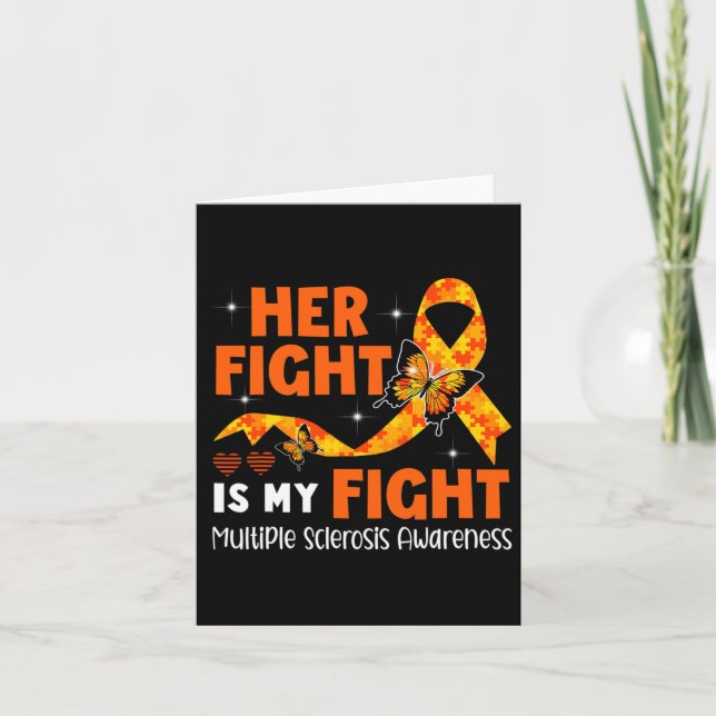 Kampen mot Många Sclerosis Awareness Kort (Framsida)