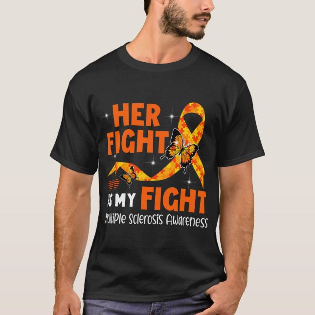 Kampen mot Många Sclerosis Awareness T Shirt (Framsida)
