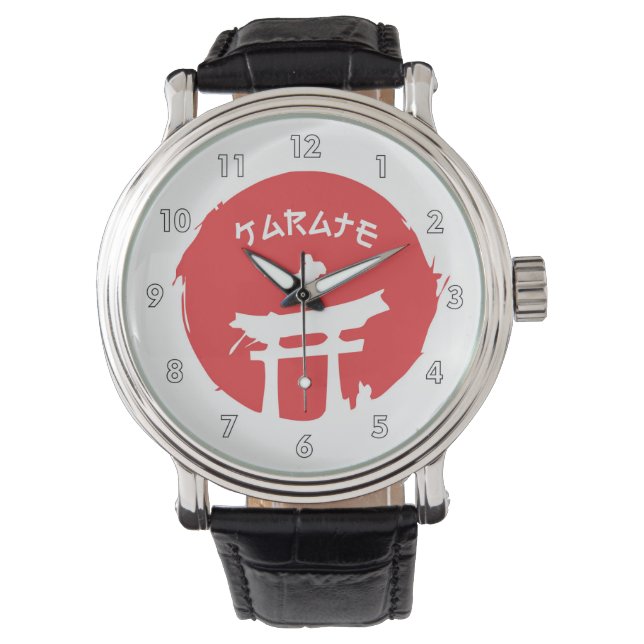 Kampen mot martialkonst Karate Armbandsur (Framsida)