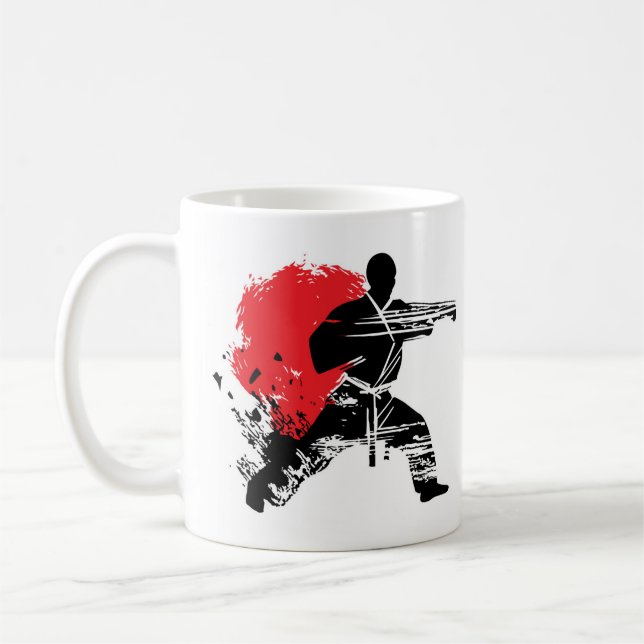 Kampen mot martialkonst Karate Kaffemugg (Vänster)