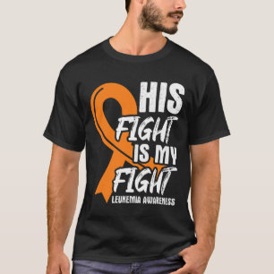 Kampen mot min leukemi Medvetenhet Ribbon Leukemi T Shirt