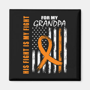 Kampen mot morfar Leukemi Awareness Flagga Magnet