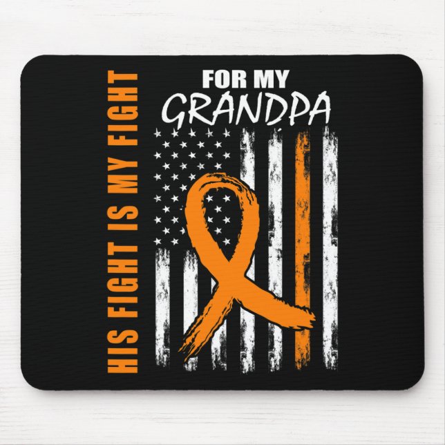 Kampen mot morfar Leukemi Awareness Flagga Musmatta (Framsidan)