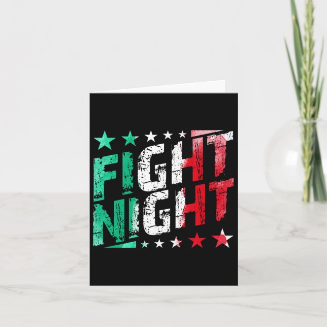 Kampen mot nattboxing Mma Fläkt Thmet Kort (Framsida)