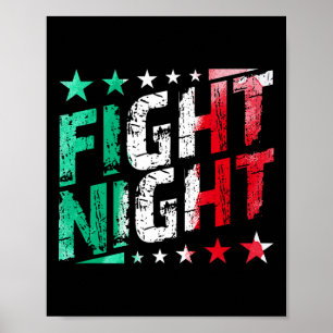 Kampen mot nattboxing Mma Fläkt Thmet Poster