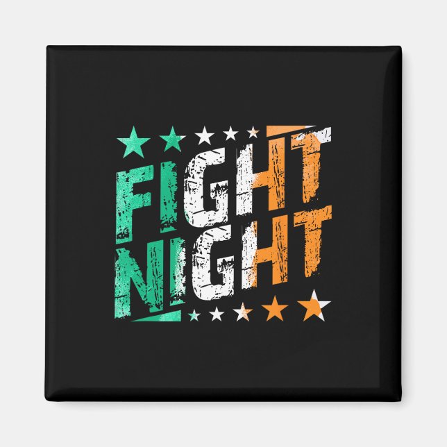 Kampen mot nattboxning MMA eller Boxing Fläkt Magnet (Framsidan)