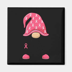 Kampen mot nome - Breast Cancer Awareness Gnome Co Magnet