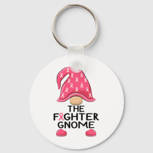 Kampen mot nome - Breast Cancer Awareness Gnome Co Nyckelring