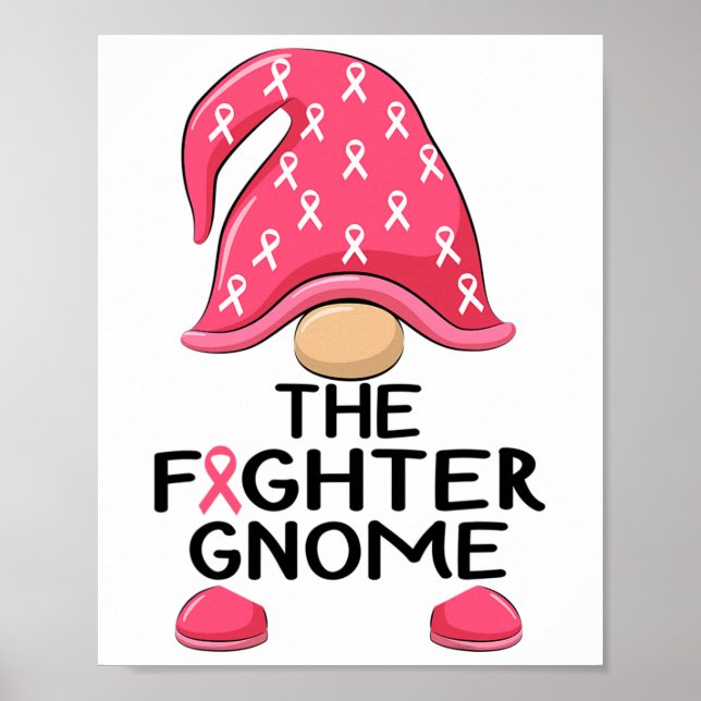 Kampen mot nome - Breast Cancer Awareness Gnome Co Poster (Framsidan)