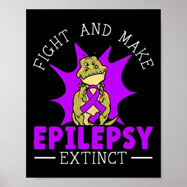 Kampen mot och förmå epilepsi att Utdöda medvetenh Poster (Framsidan)