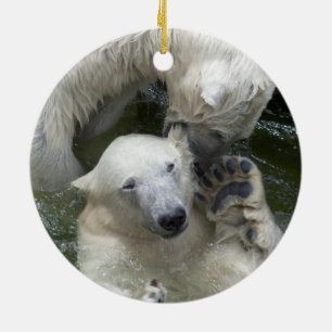 Kampen mot Polar Bears Julgransprydnad Keramik