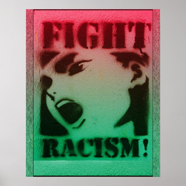 Kampen mot rasism i Röda svarta och Grönt Poster (Framsidan)