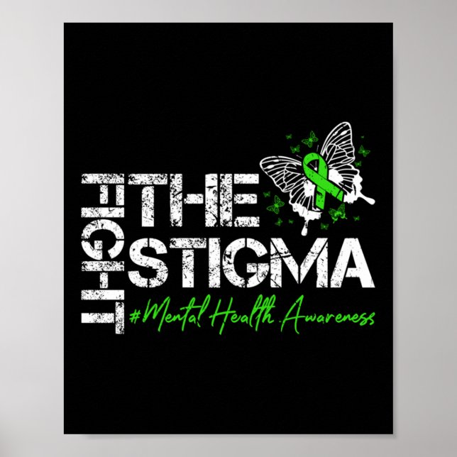 Kampen mot Stigma Mental Health Awareness Suicide  Poster (Framsidan)