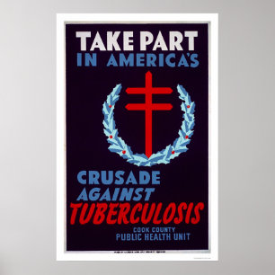 Kampen mot tuberkulos 1940 WPA Poster