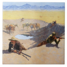 Kampen mot Vatten Hål (av Frederic Remington)