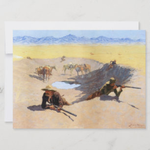 Kampen mot Vatten Hål (av Frederic Remington) Kort