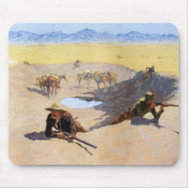 Kampen mot Vatten Hål (av Frederic Remington) Musmatta