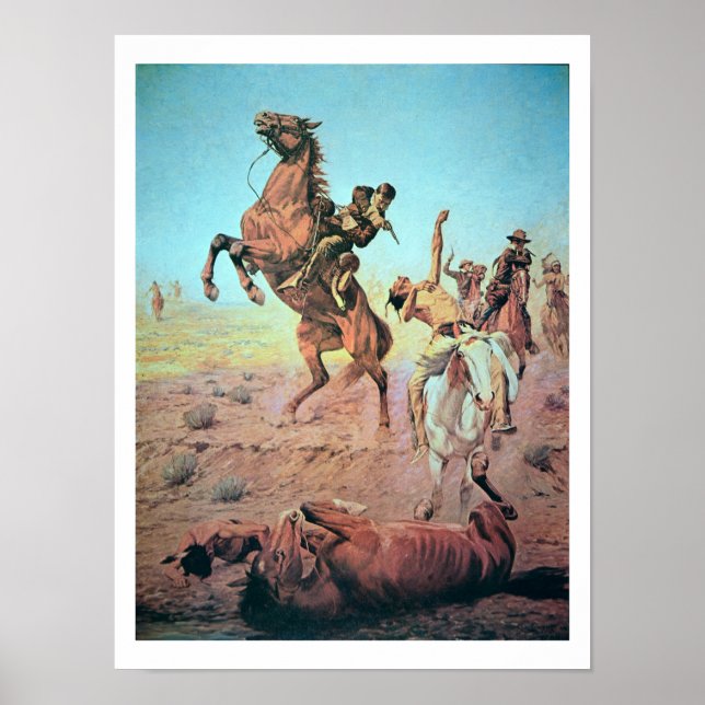 Kampen mot Vatten Hål (färg litho) Poster (Framsidan)
