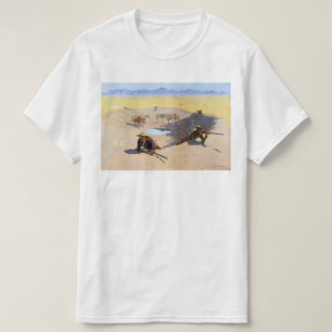 Kampen mot Vatten Hål ~ Frederic Remington Tee Shirt