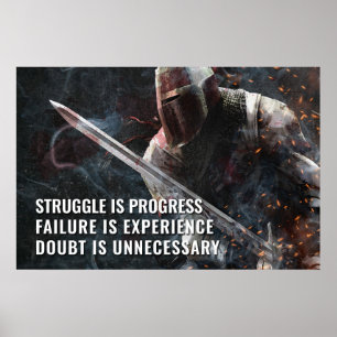 Kampen pågår - Motivering Poster
