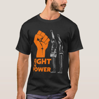 KAMPEN Svart Power Salute 1968-OS. T Shirt