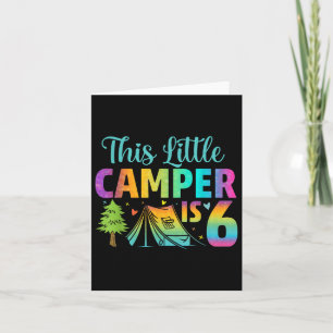 Kamper Barns födelsedag 6 år gammal camping 6e B-d Kort