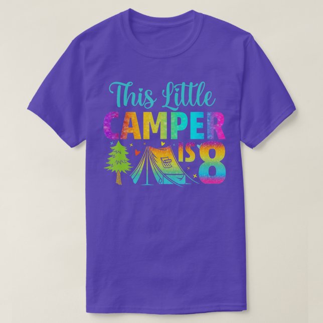Kamper Barns födelsedag 8 år gammal kampanj 8 daga T Shirt (Design framsida)