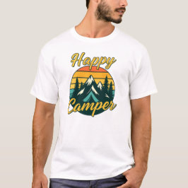 Kamper i lycklig, campingviber t shirt