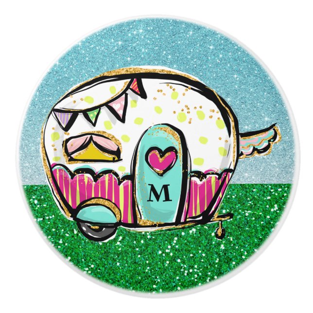 Kamper-keramiska knop knopp (Framsidan)