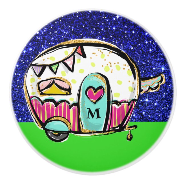 Kamper-keramiska knop knopp (Framsidan)