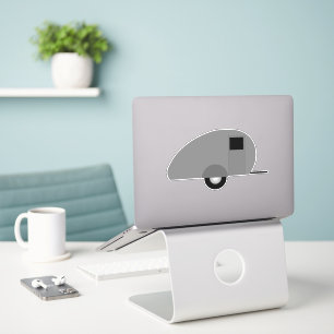 KAMPER RETRO TEARDROP STICKER DECAL DIE CUT KLISTERMÄRKEN