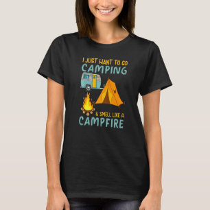 Kamper Tält utomhuscamping som Campfire T Shirt