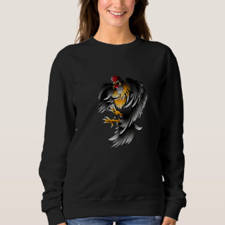 Kampf Hahn Gockel Tupp Jordbruk Motiv T Shirt