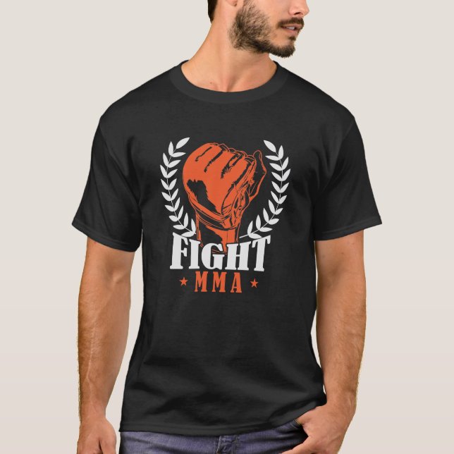 Kämpfer Mixed Martial Arts "Fight" T Shirt (Framsida)
