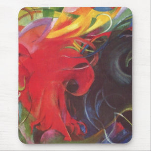 Kampformer av Franz Marc, Vintage Fine Art Musmatta