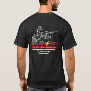 Kampkontroll. RÖD fredag. Bär rött. T Shirt