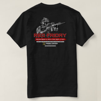 Kampkontroll. RÖD fredag. Bär rött. T Shirt